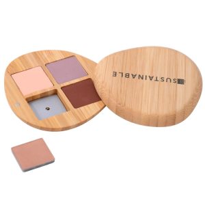 4-pan Empty Bamboo Eyeshadow Palette