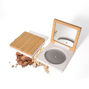 Bamboo blush box empty magnetic packaging for blusher or highlighter