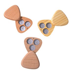 Eco-Friendly Bamboo Eyeshadow Palette – 3-Color Magnetic Makeup Case (1.8g Capacity)