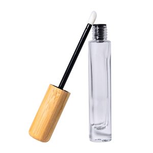 Lip Gloss Tube 5ml (Glass+Bamboo Cap),