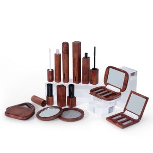 Natural Rosewood Makeup Packaging Collection