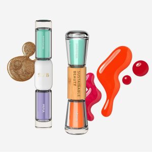 Eco Friendly 2 in 1 Nail Polish Bottle – Bamboo Cap, Glass Body, Nylon Brush, PP Handle – Sustainable Packaging