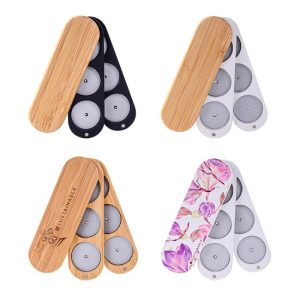 Magnetic Refillable Bamboo Empty Eyeshadow Palette