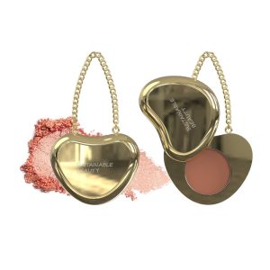 Eco Friendly Keychain Makeup Compact Case Heart Shape - Biodegradable, Customizable Empty Packaging Container