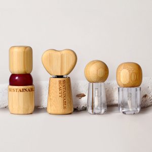 Bamboo Mini Lip Gloss Container