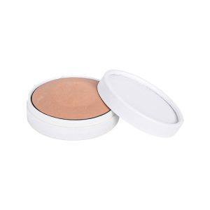 Empty paper compact powder container with built-in magnet for refillable powder pan – eco-friendly 10g packaging
